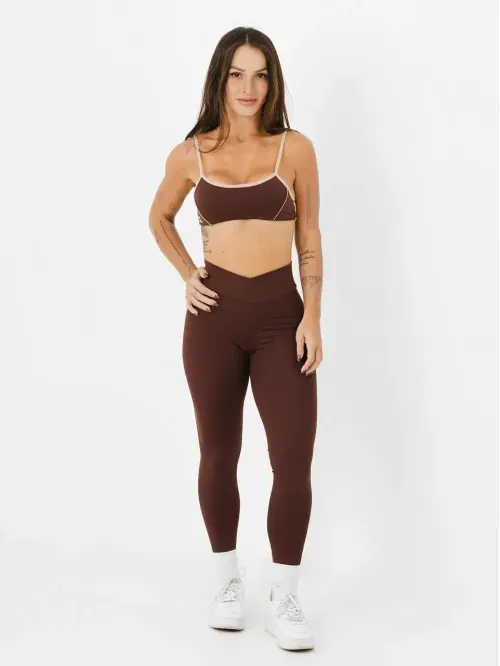 Calça Legging Cross Coffee