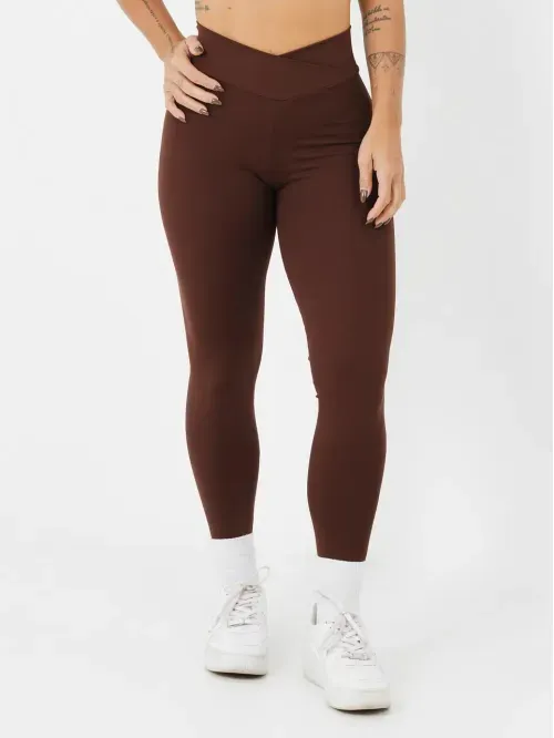 Calça Legging Cross Coffee