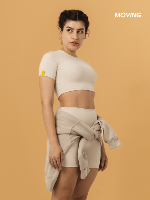 Cropped Run Cream