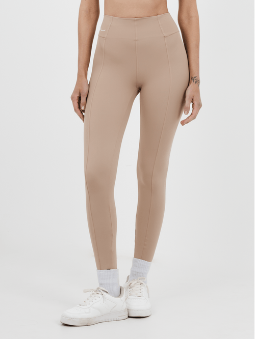 Calça Legging Recorte Beige