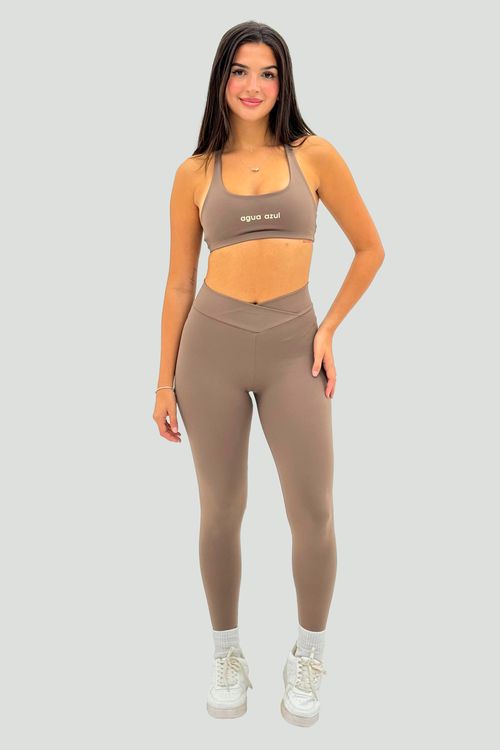 Calça Legging Cross Cappuccino