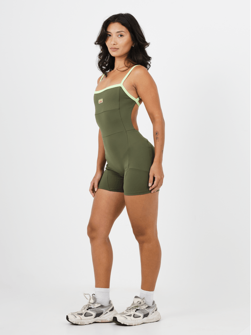 Macaquinho Shape Verde Militar