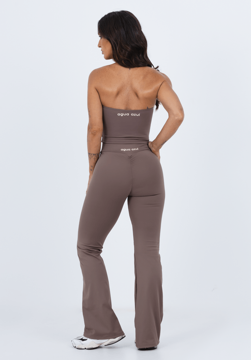 Calça Legging Flare Cappuccino