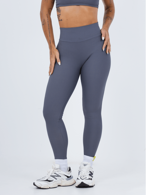 Calça Legging Move Chumbo Canelado