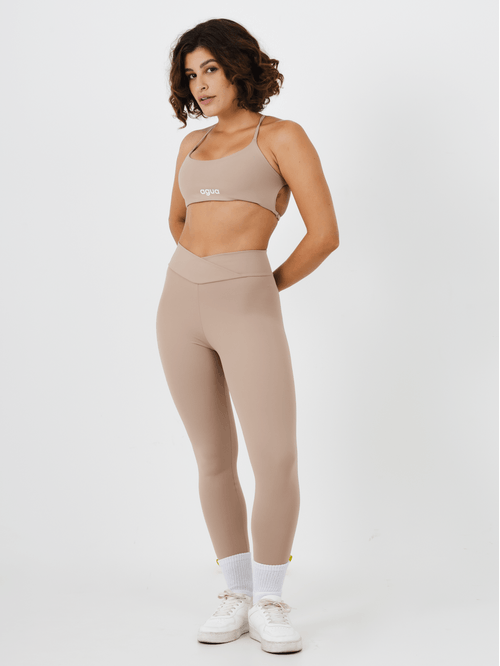 Calça Legging Cross Beige