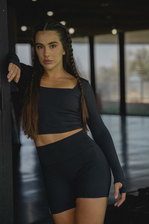 Cropped Upper Black
