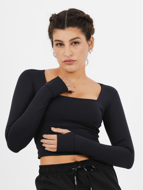 Cropped Upper Black