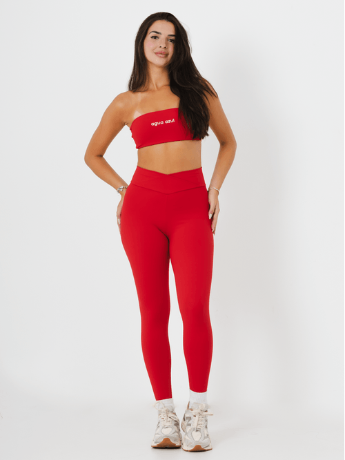 Calça Legging Cross Intense Red