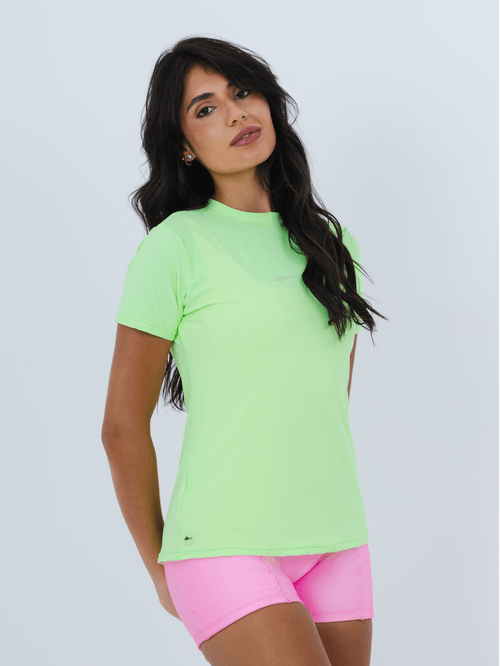 Camiseta Run Dry Lime Neon
