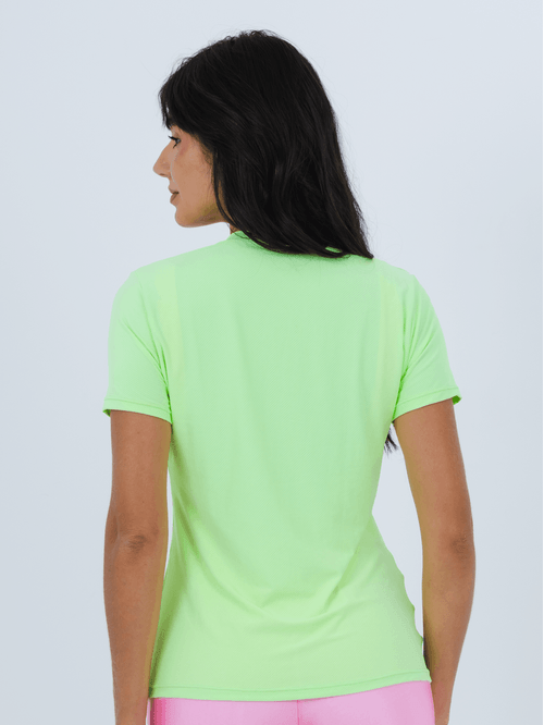 Camiseta Run Dry Lime Neon