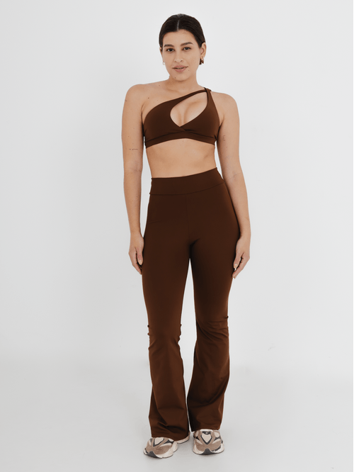 Calça Legging Flare Special Coffee