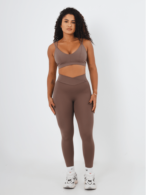 Calça Legging Cross Cappuccino