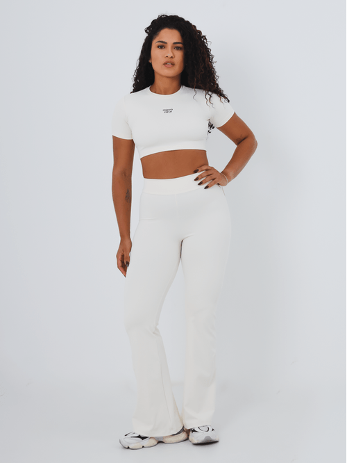 Calça Legging Flare Off White