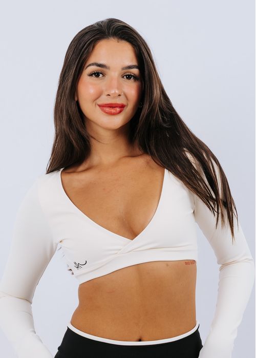 Cropped Score Off White