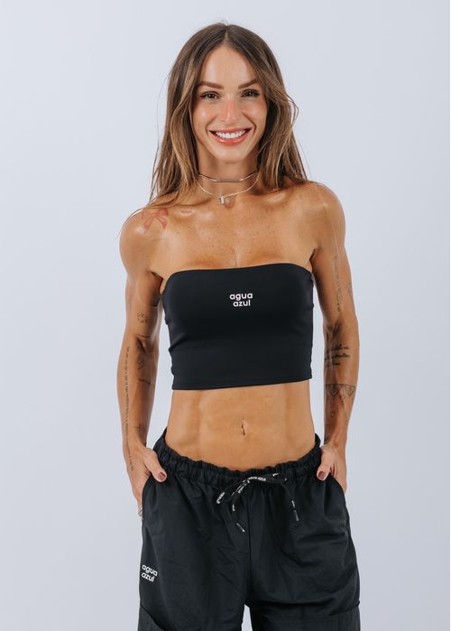 Cropped Tube Black