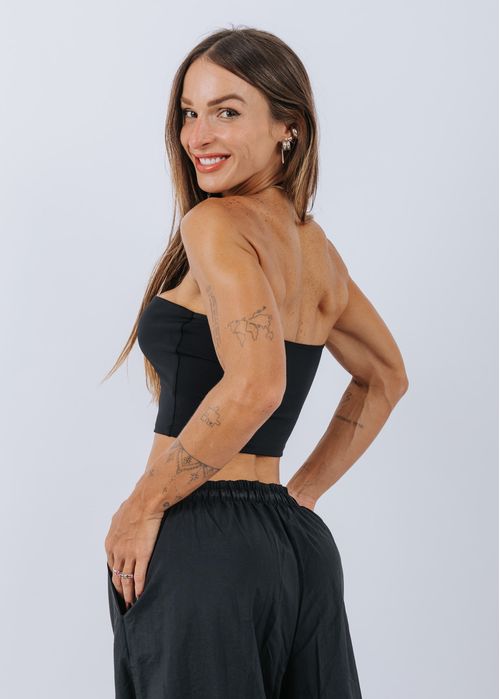 Cropped Tube Black