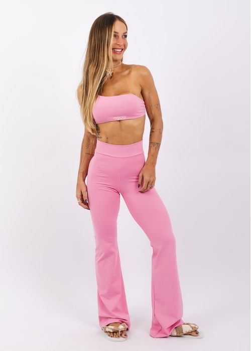 Calça Legging Flare Chiclete