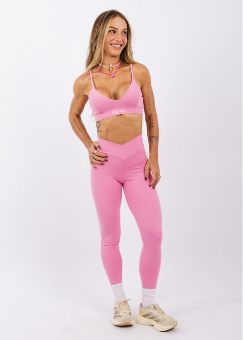 Calça Legging Cross Plus Chiclete