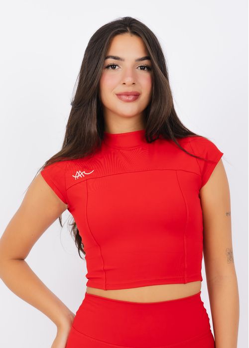 Cropped Run Plus Intense Red