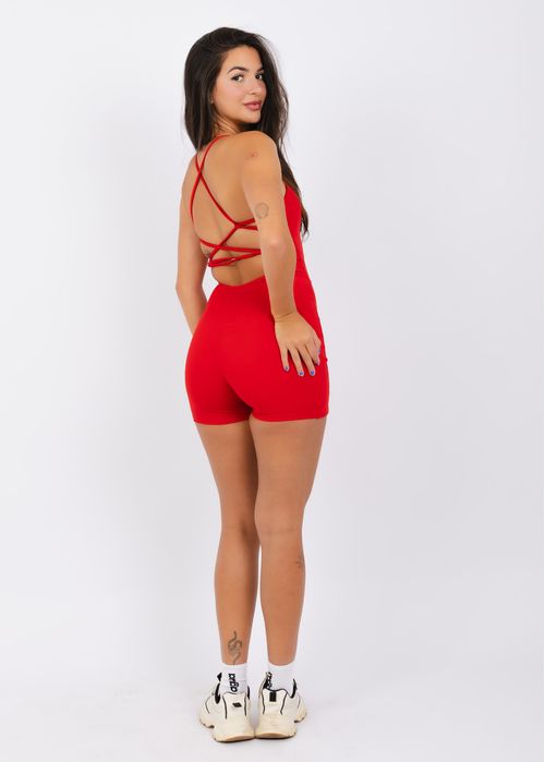 Macaquinho Corset Intense Red
