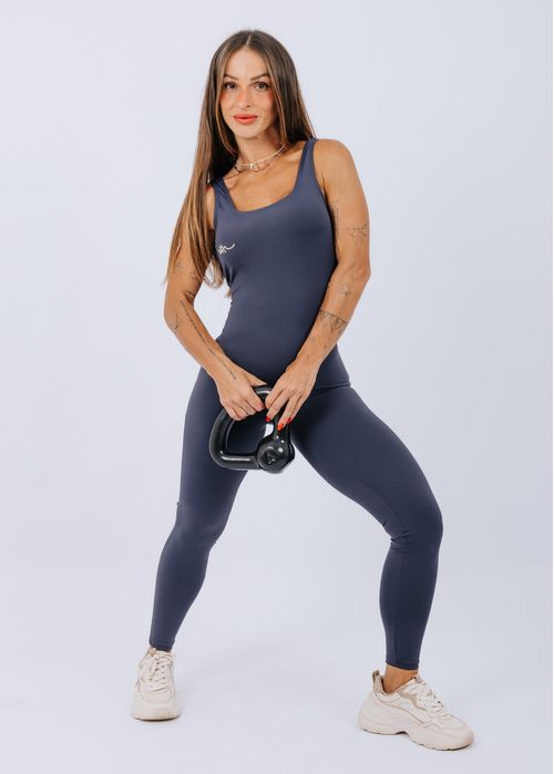 Macacão Ret Chumbo